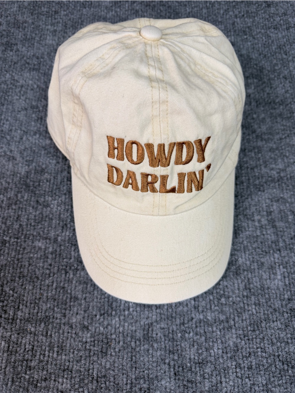Cream Baseball Cap